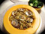 Tagliatelles aux palourdes fraîches et au pesto de tomates séchées