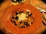 Tajine express, merguez et pois chiches