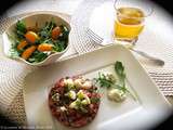 Tartare de boeuf au chèvre de j.-f. Plante