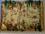 Tarte feuilletée aux asperges