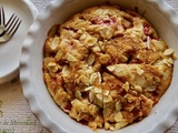 Tarte paresseuse, framboises et chocolat blanc