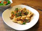 Tortellinis express, sauce aux champignons