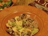 Tortellinis, sauce aux champignons express