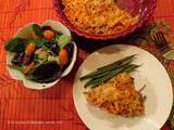 Tourtière sans pâte, enrobage gratiné