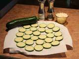 Courgette apéritive au parmesan