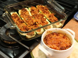 Courgettes farcies aux merguez