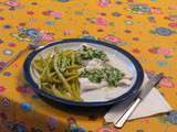 Filet de poisson à la vapeur au beurre blanc