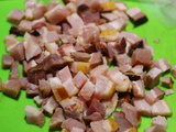 Lardons, bacon FUMÉS (sur le patio)