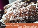 Banane glacee au chocolat