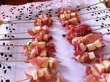 Brochette jambon cru emmental