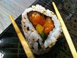 California rolls mango - saumon mangue avocat