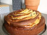 Gâteau Spirale au Chocolat et à la Crème Pâtissière