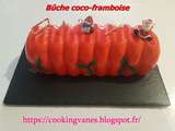 Bûche coco-framboise