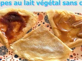 Crêpes au lait végétal sans œuf