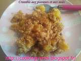 Crumble aux pommes et aux noix