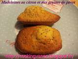 Madeleines au citron et aux graines de pavot