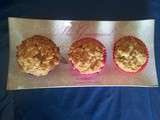 Muffins pomme, poire avec un topping