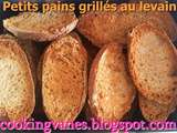 Petits pains grillés au levain façon krisprolls