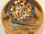 Salade de butternut, de pois chiches, de feta et d'olives