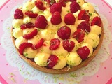 Tarte citron-framboise