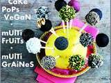 Cake pops vegan multifruits multigraines