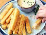 Frites de panisse au quinoa, sauce à l’ail