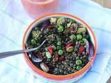 Salade glamour aux lentilles et baies de Goji