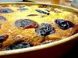 Clafoutis au beurre noisette et quetsches