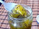 Confiture de kiwi et raisins