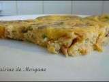 Quiche sans pate au thon et champignons