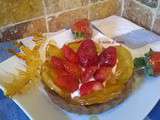 Tartelettes aux fraises et pommes caramélisées