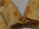 Crêpes fourrées aux noix, un délice