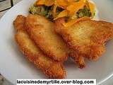 Escalopes de poulet panes