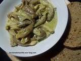 Fricassée de pleurotes au pesto d'aneth