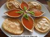 Galettes et compotée de tomates