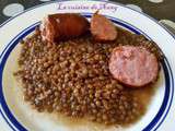 Lentilles et saucisse de Morteau