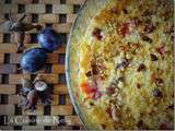 Crumble de Quetsches aux éclats de Noisettes rouges