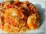 Jambalaya aux 2 Saucisses et aux Crevettes