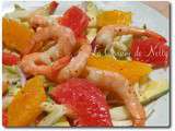 Salade d'Avocat, Fenouil, Crevettes et Agrumes