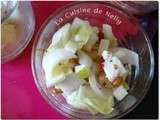 Verrine Endives, Pomme, Gorgonzola et Noix