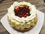 Couronne de fromage blanc et fruits frais