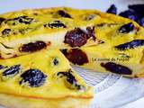 Clafoutis de pruneaux au Patxaran, façon Alain Ducasse