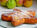 Gâteau aux pommes au lait concentré sucré et combava