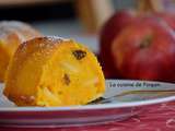 Gâteau yaourt aux pommes et raisins parfumé au rhum (de Guyane)