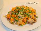 Poulet cajou, cajun, butternut et sarrasin