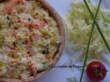 Quiche aux poireaux et saumon