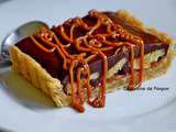 Tarte à la banane, chocolat et confiture de lait