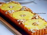 Tarte aux amandes, ricotta et ananas