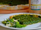 Tarte aux orties et petits pois, végétarien