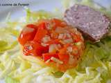 Tatin de tomates cerises et poivron rouge